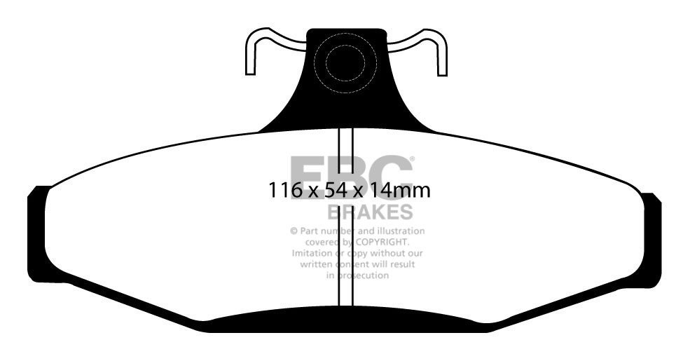 EBC Brakes HOLDEN (Aust/NZ) Commodore (VH) 1.9 81-84 Remblokken