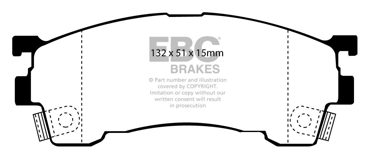 EBC Brakes Mazda Xedos 6 2.0 92-2000 Remblokken voorzijde