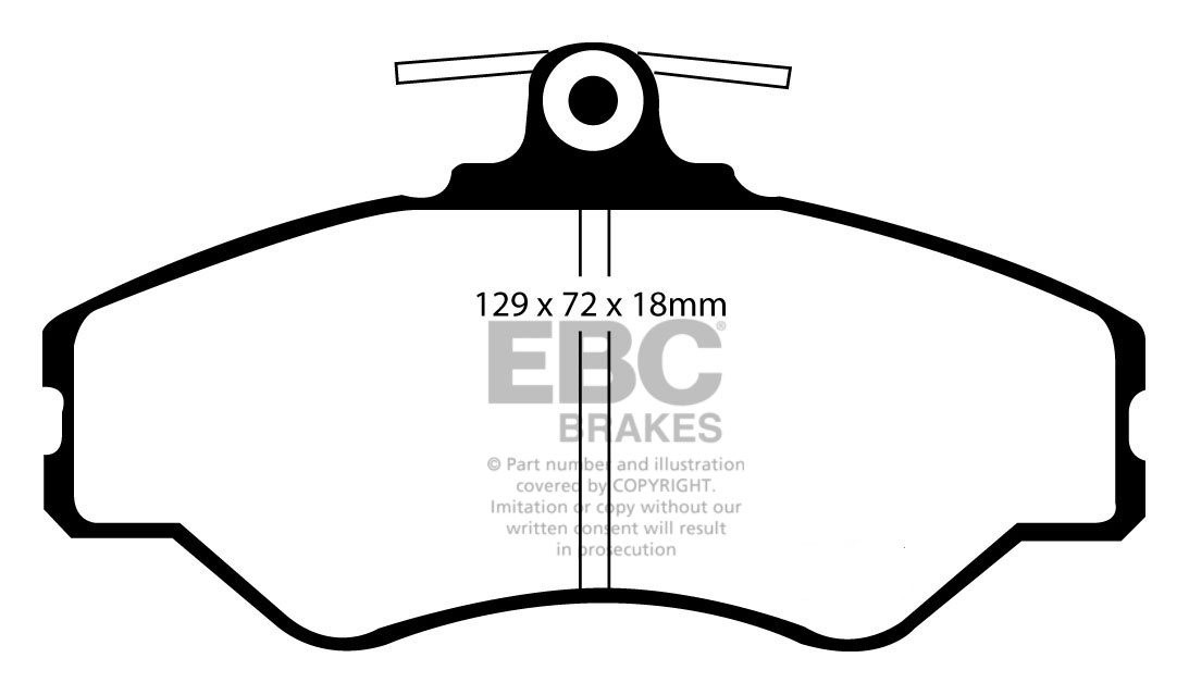EBC Brakes HYUNDAI BEDRIJFSWAGEN H200 2.5 D LWB 95-97 Remblokken