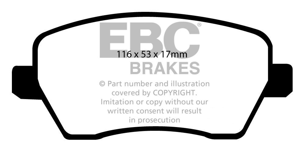 EBC Brakes VAUXHALL (OPEL) Agila 1.3 TD 2008-.. Remblokken voorz