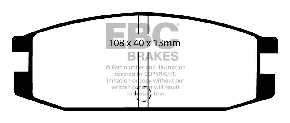 EBC Brakes MITSUBISHI Pajero 2.3 D (L43) 82-86 Remblokken achter